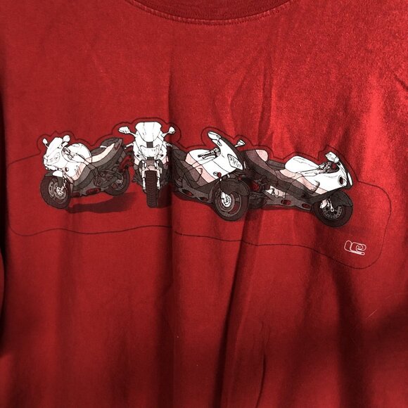 Vintage Nike Shirt Mens XL Red Motorcycle Biker Graphic Moto Limited Edition - Picture 11 of 16